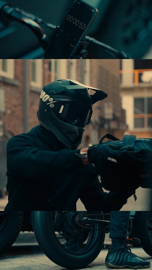 Instagram post by @deetravaughn for Macfoxbike. Caption reads: Three Minutes. Brand Collab: @macfoxbike....