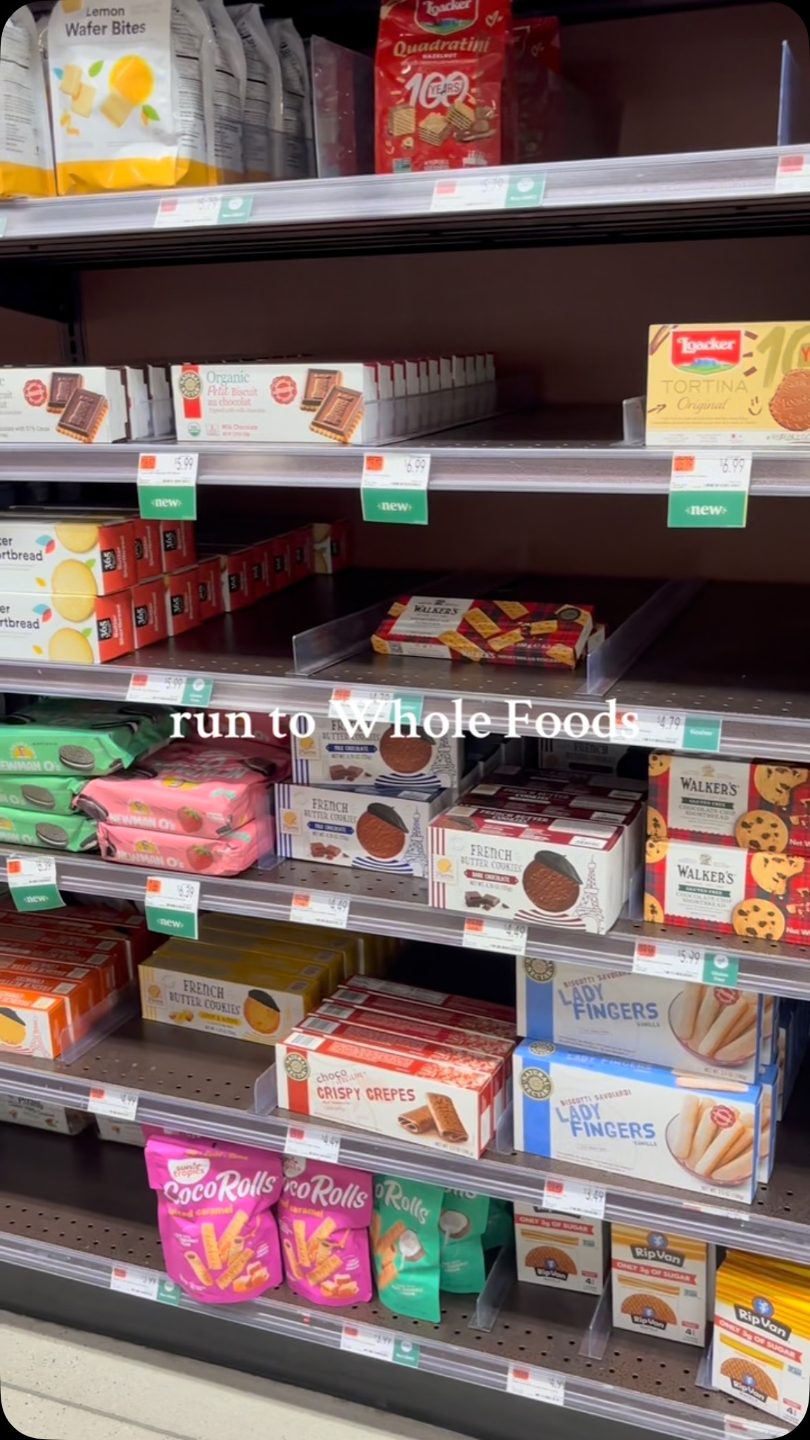 Instagram post by @7kidskitchen for Newman's Own. Caption reads: run, don’t walk, the Strawberry Newman O’s are....