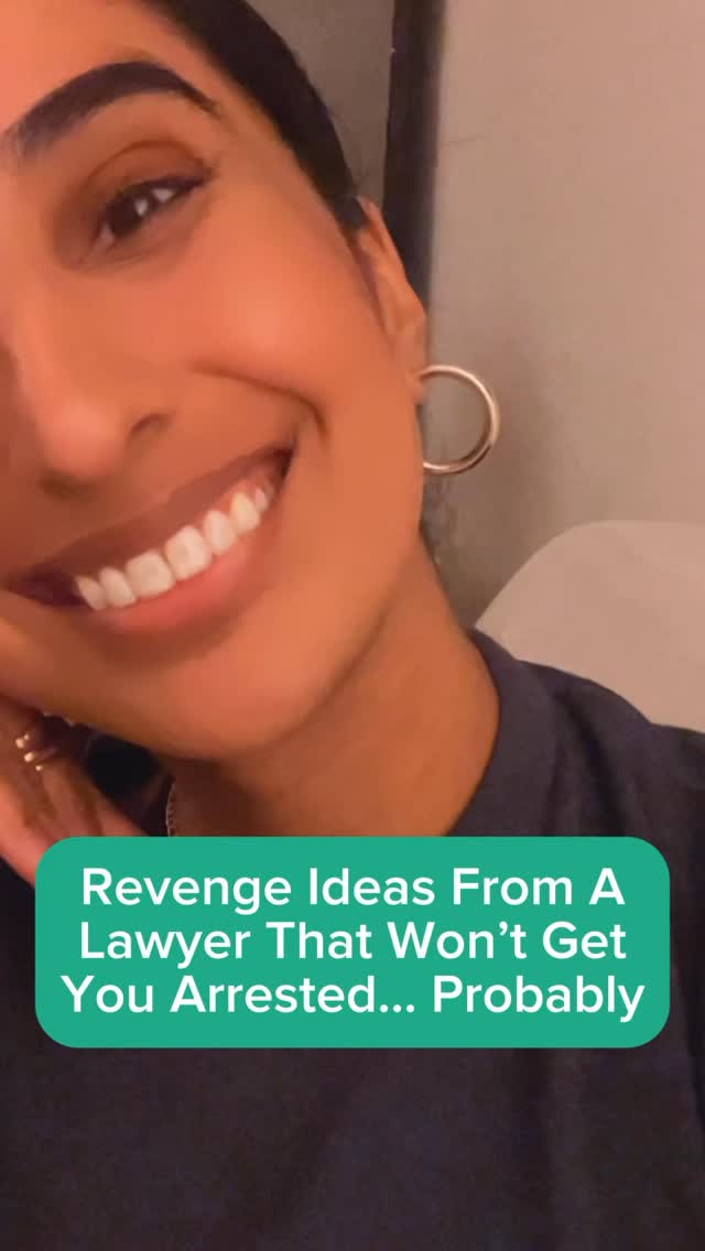 Instagram post by @whattheish for Bellesa Boutique. Caption reads: Revenge Ideas From A Lawyer That Won’t Get You....
