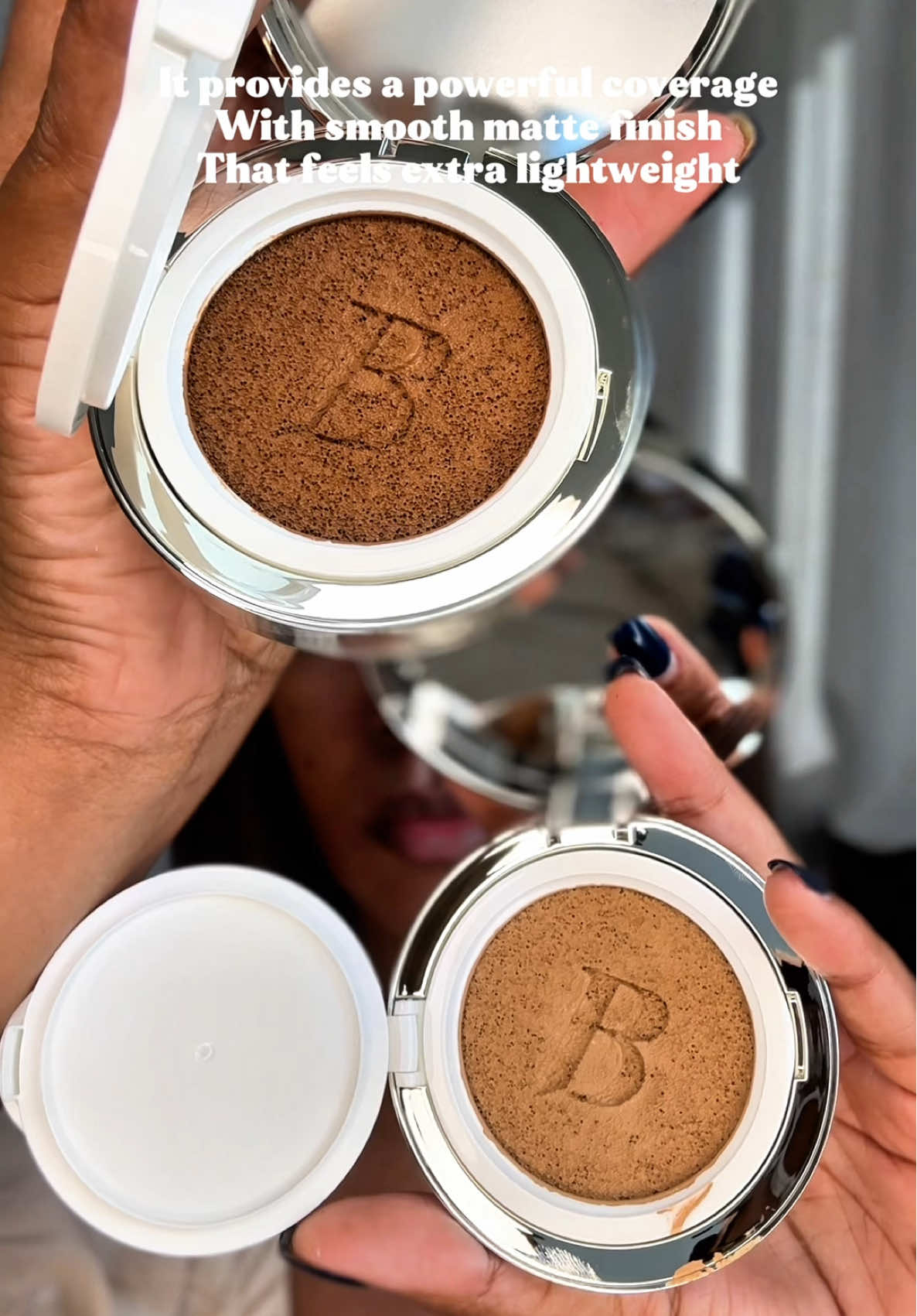 TikTok post by @afrolaciard for Picky. Caption reads: BANILA CO Covericious Ultimate Cover Cushion |....