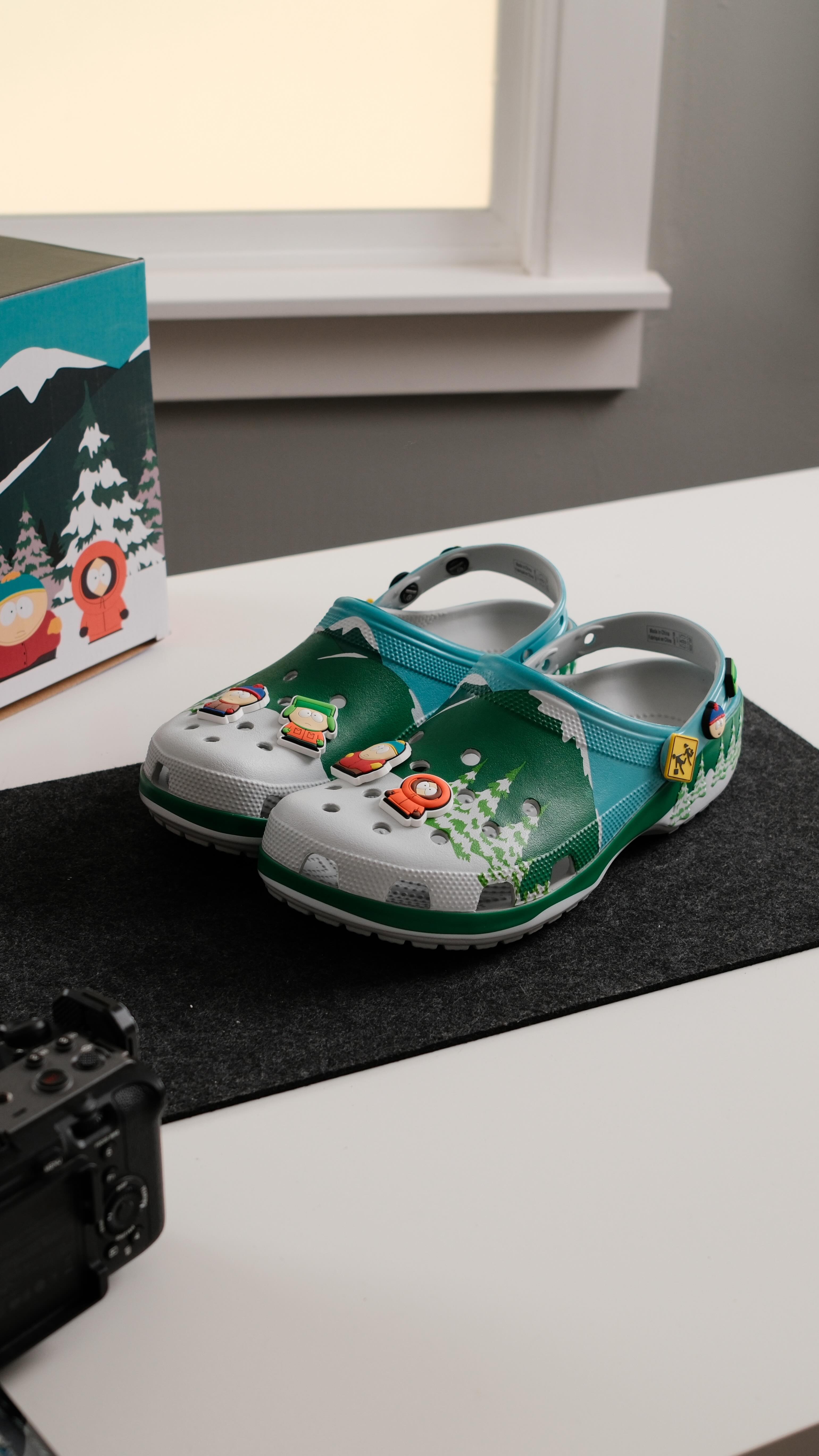 Instagram post by @winonakicks for Champs Sports. Caption reads: SOUTH PARK Crocs are a just KWEL💥

Thank you....