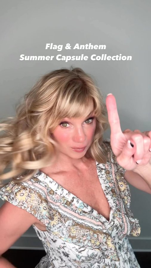 Instagram post by @nashville_stacy for Flag & Anthem. Caption reads: Loving these @flagandanthemco vacation ready....