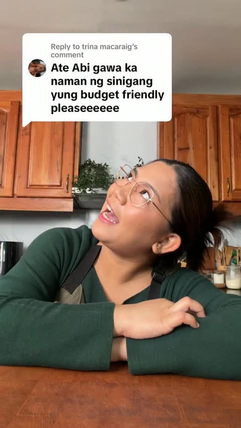 Instagram post by @abigailfmarquez for Knorr Philippines. Caption reads: Budget sinigang challenge accepted 🫡🍲 The key is....