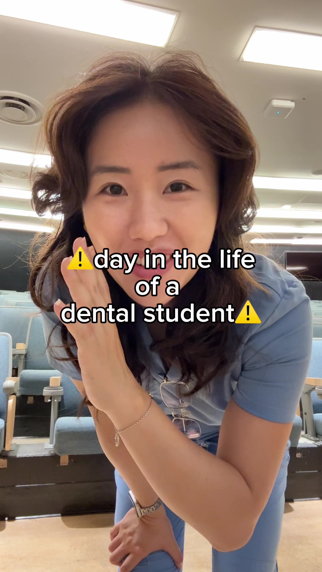 TikTok post by @kaybchung for Grammarly. Caption reads: #GrammarlyPartner Back to school time and emails....