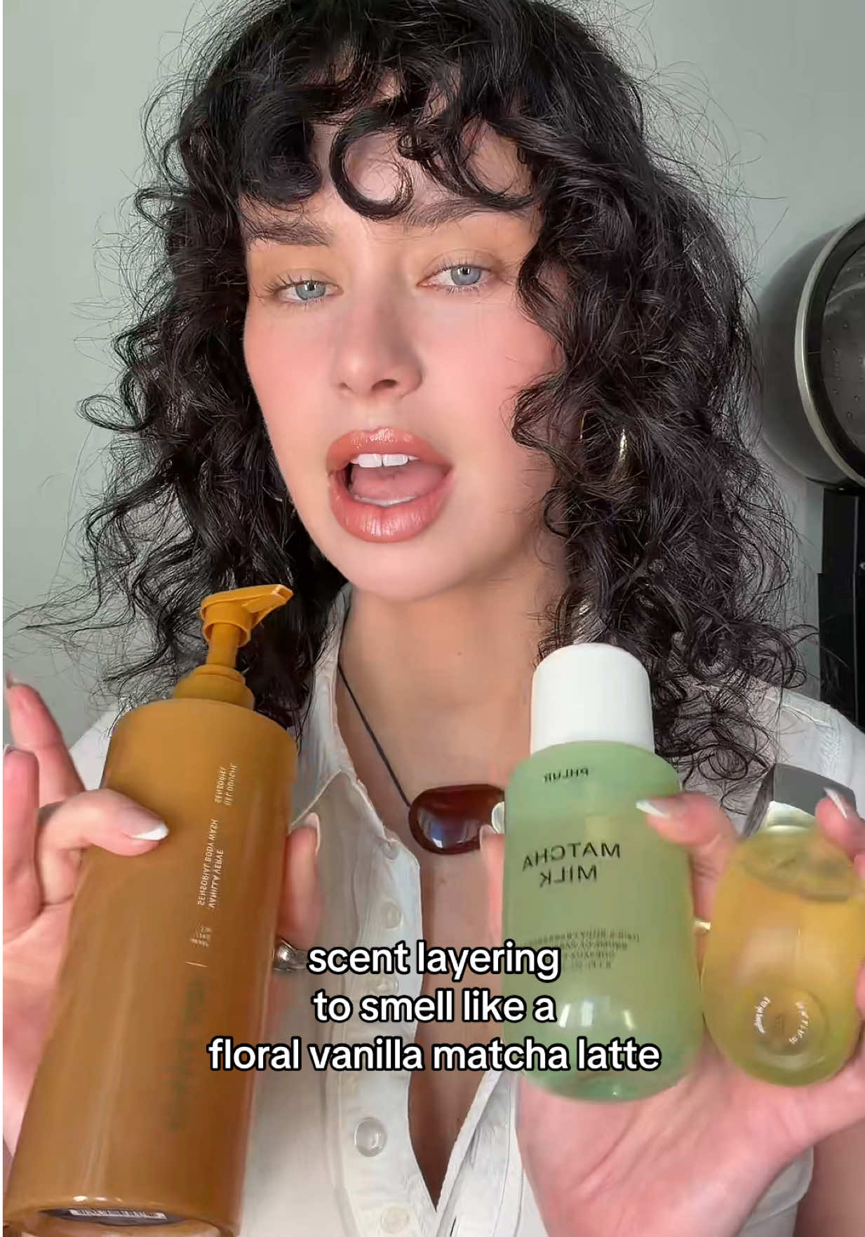 TikTok post by @kateplus8ft for CYKLAR. Caption reads: [...] scent layering routine is SO GOOD @CYKLAR....