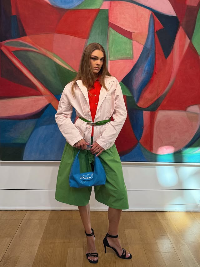 Instagram post by @jette for LONGCHAMP. Caption reads: [...] some art & fashion matches in Paris....