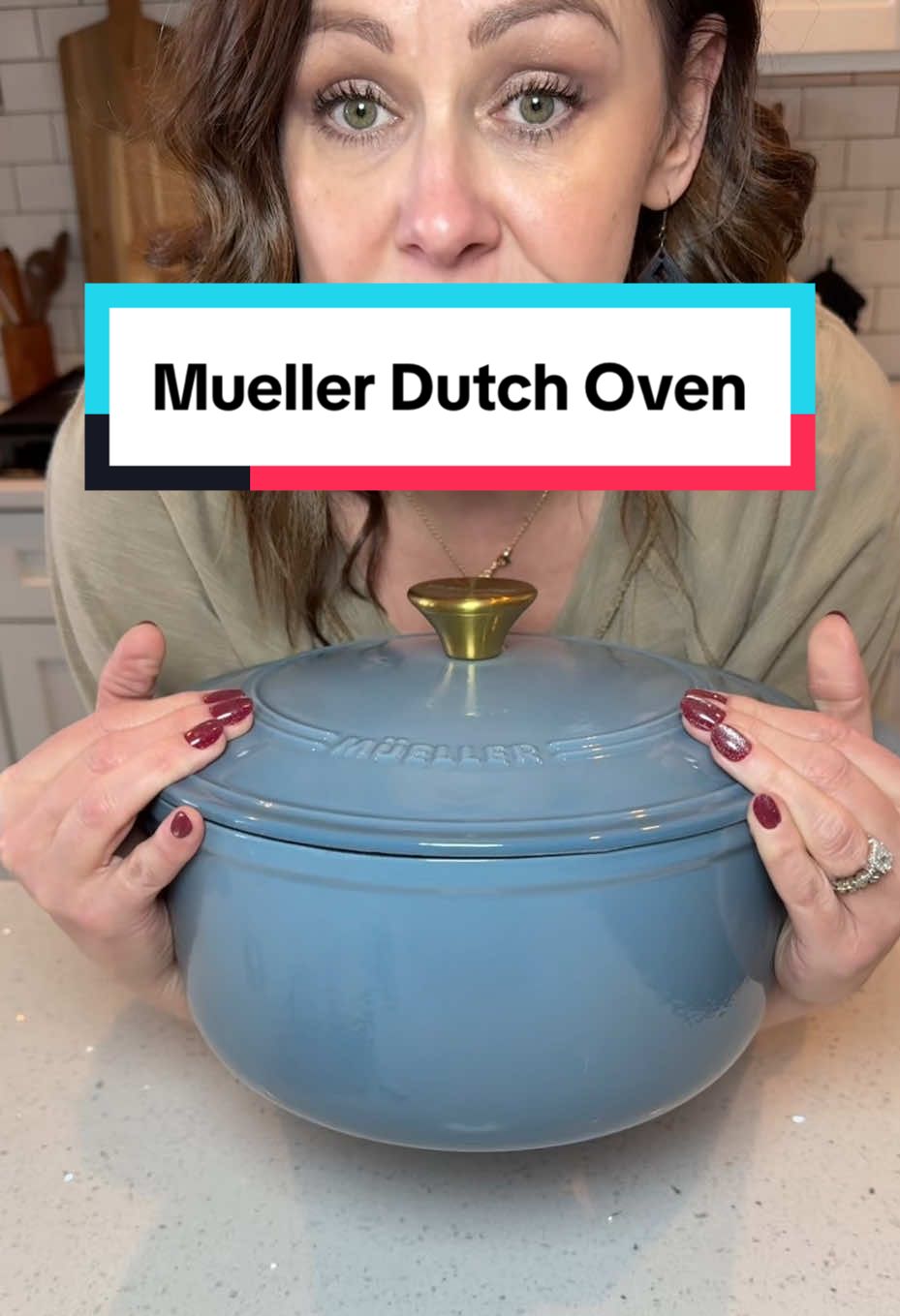 TikTok post by @tabithasbargainhub for Mueller Home. Caption reads: [...] some damn bread 😆😆😆 SEND. HELP.....