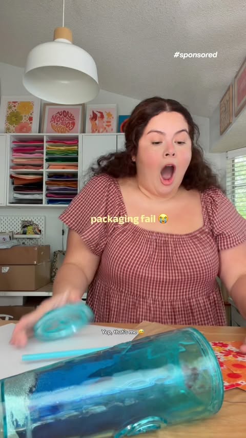 Instagram post by @jackandbec for Office Depot. Caption reads: [...] excuse for a little glow-up 🤷🏻‍♀️....