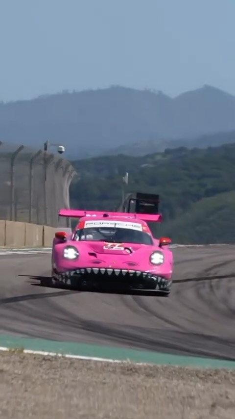 Instagram post by @aoracingusa for Hot Wheels. Caption reads: Roxy is having a great time at @weathertechraceway....