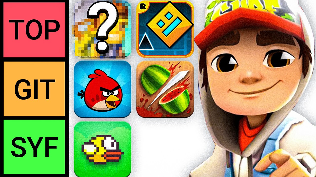 YouTube post by @medard777 for Instant Gaming. Caption reads: Tierlista GIER MOBILNYCH.