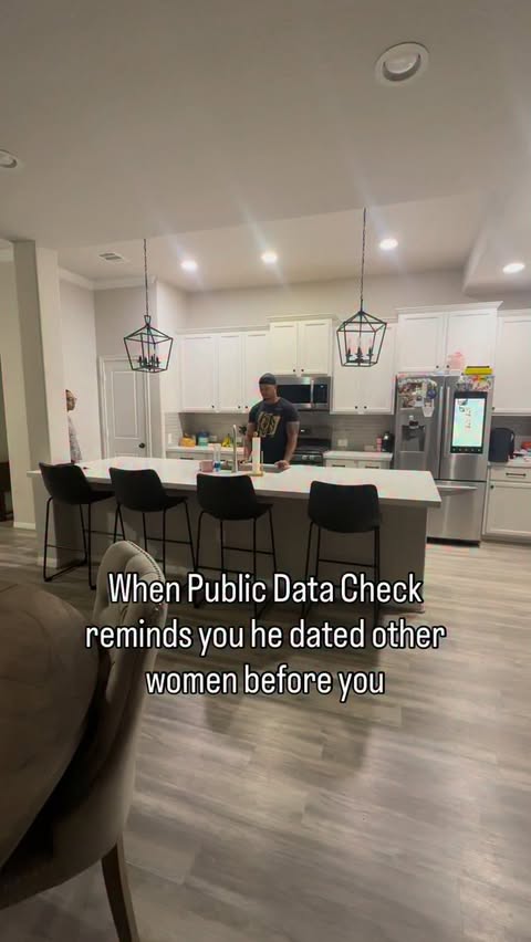 Instagram post by @sarahthefitrealtor for Public Data Check. Caption reads: [...] decided to look my husband up on Public Data....