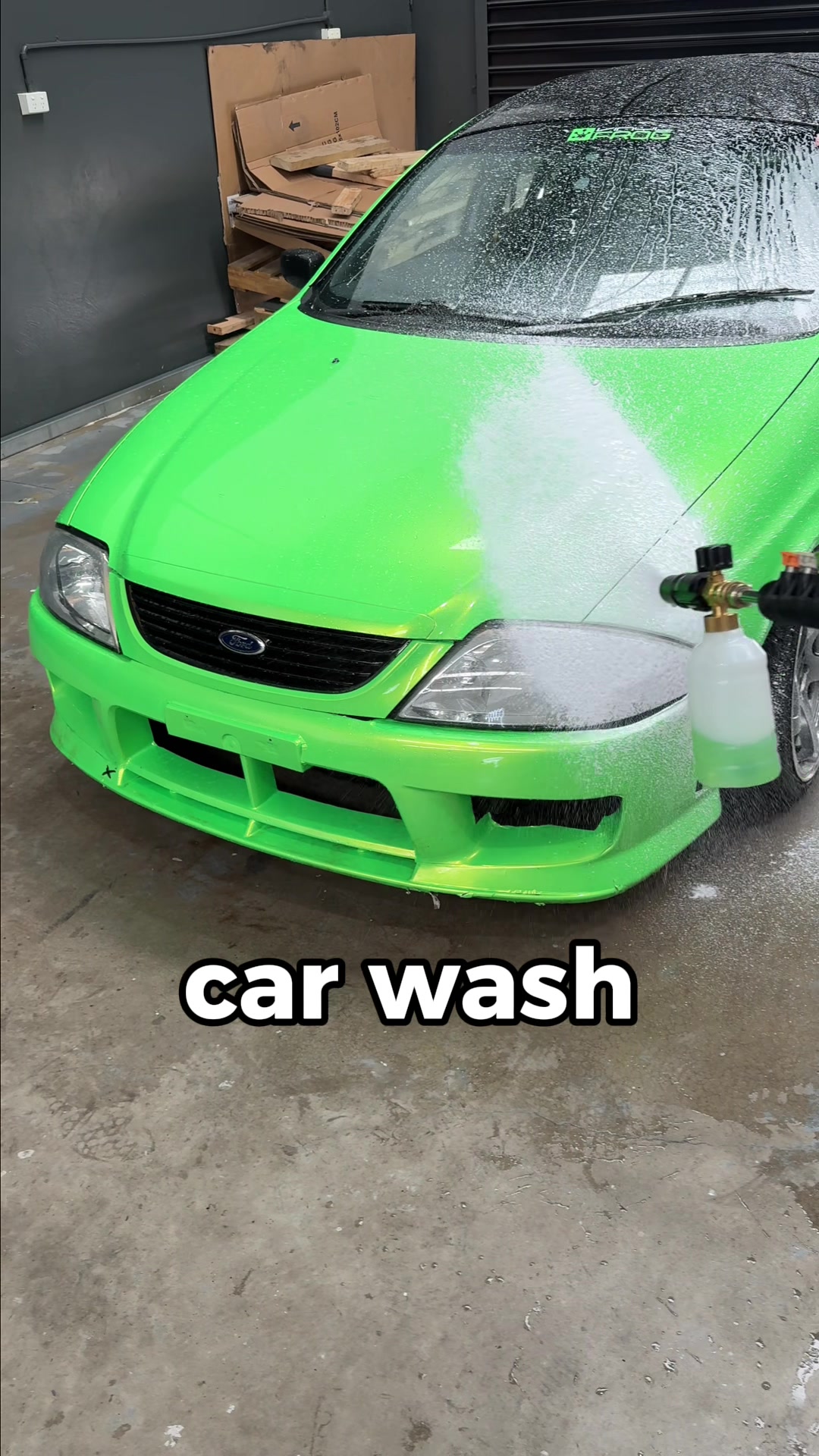 TikTok post by @spotto_aus for Giraffe Tools. Caption reads: 21 of em… 😭 @Giraffe Tools  #cars #tools #carwash....