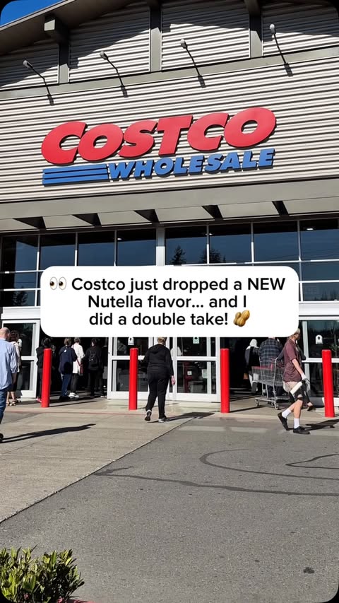 Instagram post by @costcodeals for Nutella. Caption reads: #AD 👀 Costco just dropped a NEW Nutella®....