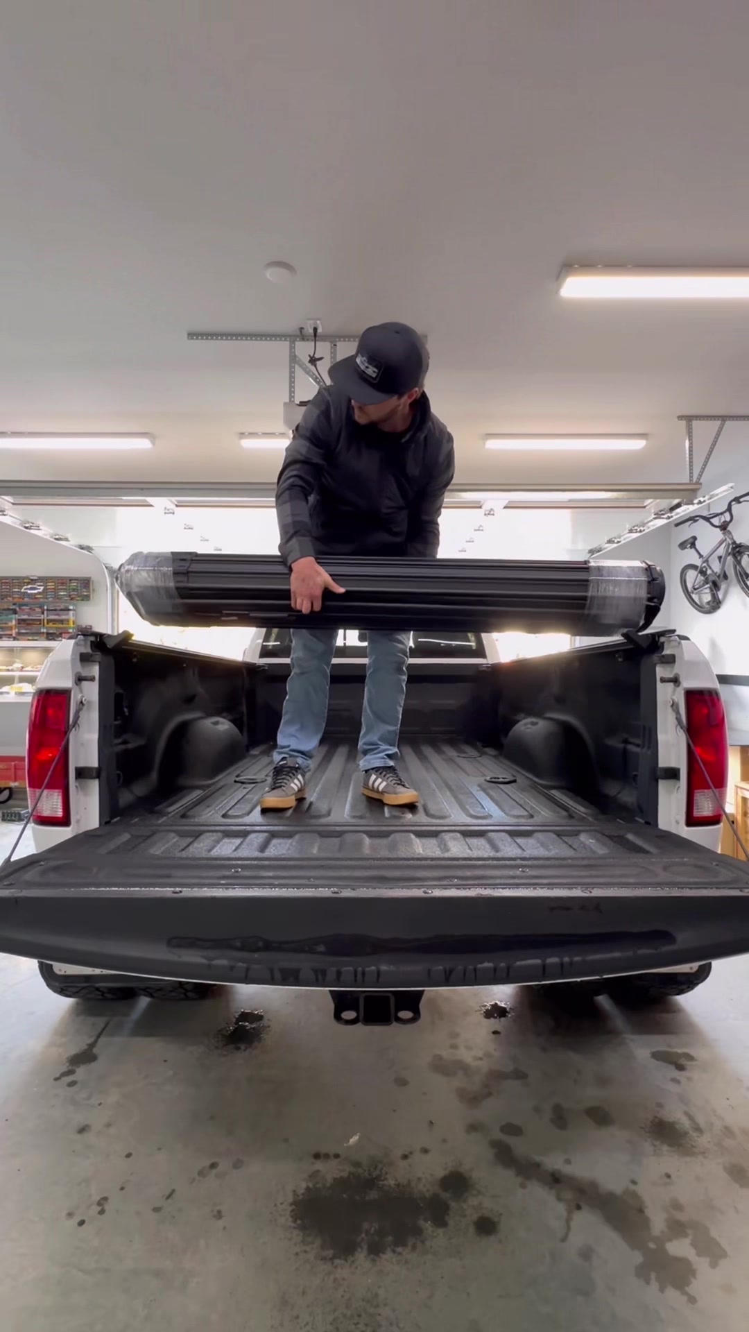 TikTok post by @streettruckdiecast for RealTruck. Caption reads: Teamed up with @RealTruck for a new BAK Revolver....