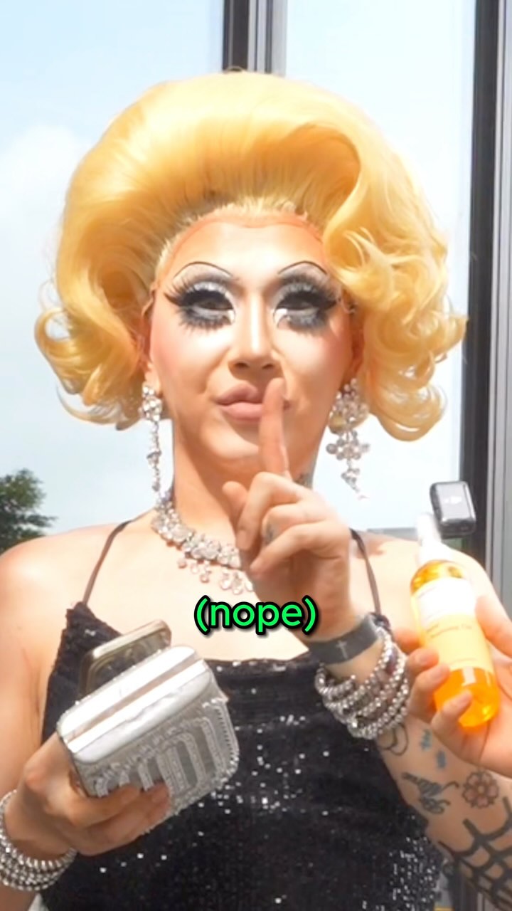 Instagram post by @iam.from.korea for Manyo. Caption reads: Drag Queen did this for $500 on the street?!😱with....