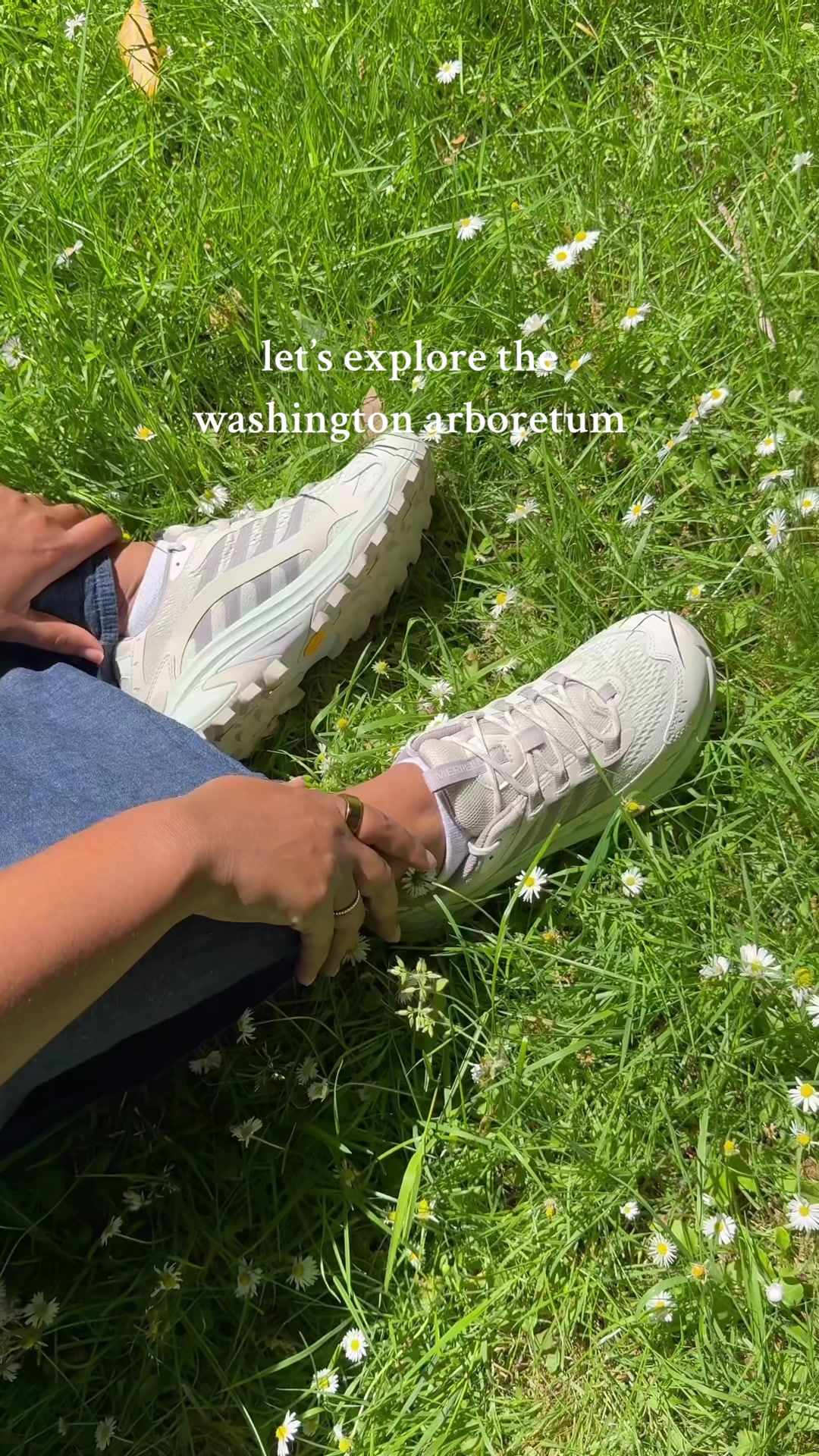 TikTok post by @earth2sydni for Merrell. Caption reads: #ad Spent the day exploring the Washington....