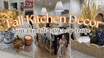 YouTube post by @simplylakelace5011 for Young Living. Caption reads: Fall Kitchen Decor Ideas🍁 | Cozy Autumn....