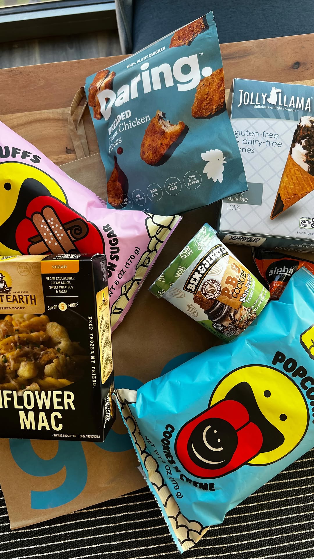 Instagram post by @kevinsfoodtour for Gopuff. Caption reads: What’s your favorite vegan snack? 

I’ve honestly....