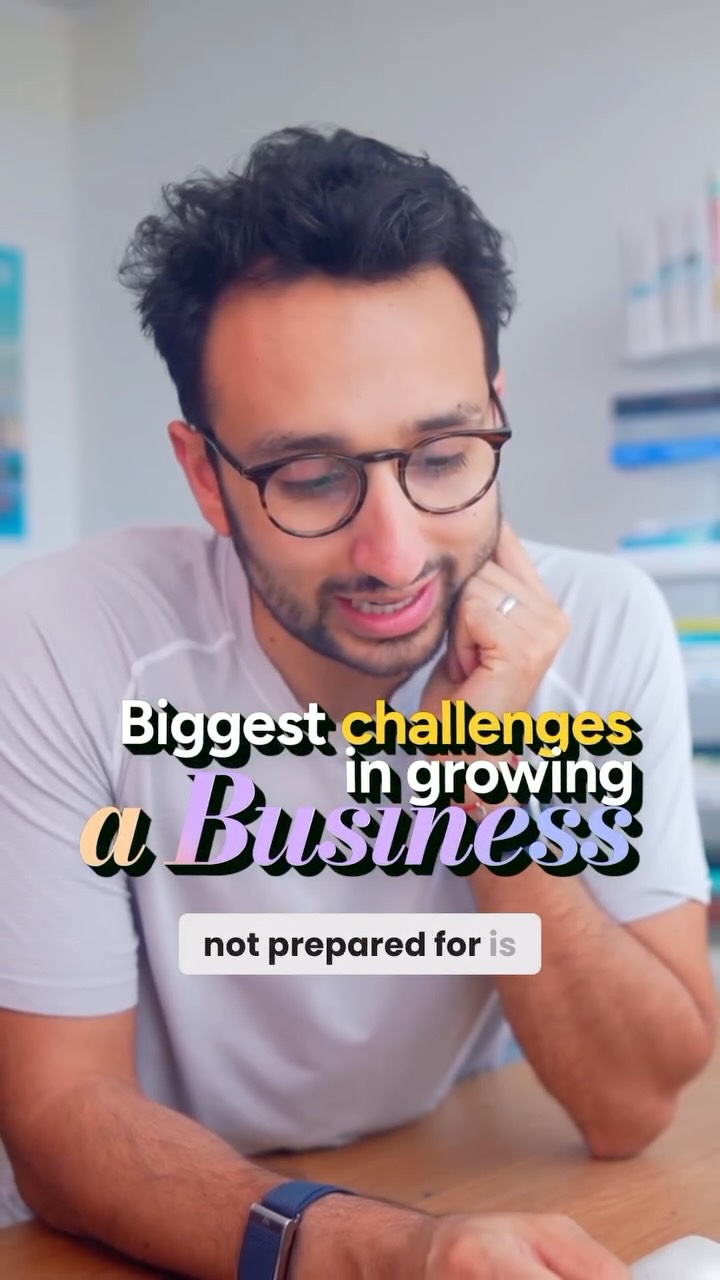 Instagram post by @aliabdaal for Intuit. Caption reads: One of the biggest challenges I faced in growing....