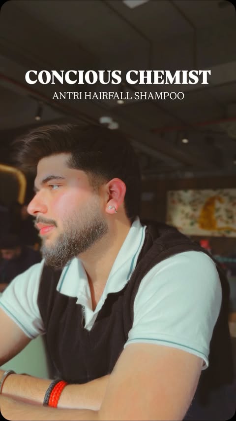 Instagram post by @pranshushxrma for Conscious Chemist. Caption reads: [...] fuller-looking hair routine — Conscious....