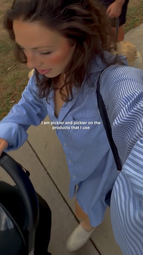 Instagram post by @kaytiemo for Stokke. Caption reads: @stokkeusa YOYO Double Stroller may just be my....