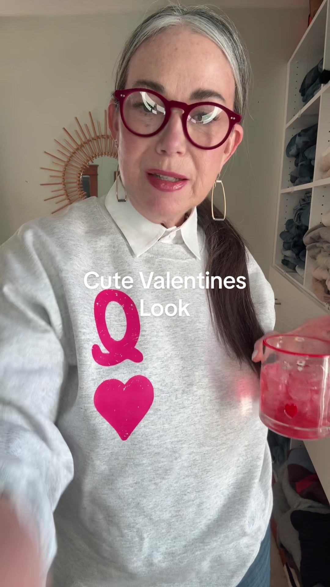 TikTok post by @aestheticaleestyled for QVC. Caption reads: [...] @Project Cloud Shoes @Ryan Simkhai Eyeshop....