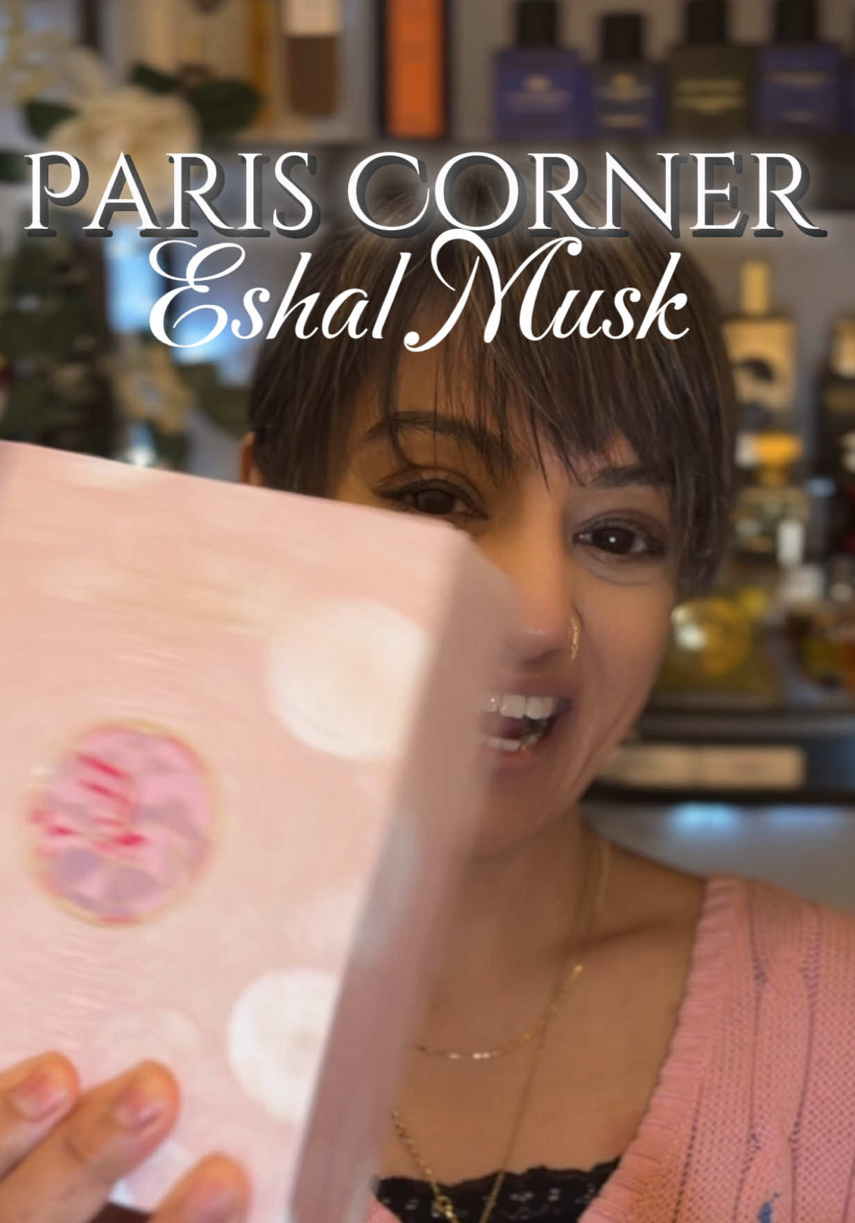 TikTok post by @samsaffragrance for Paris Corner Perfumes. Caption reads: Eshal Musk Paris Corner  This is what “clean skin”....