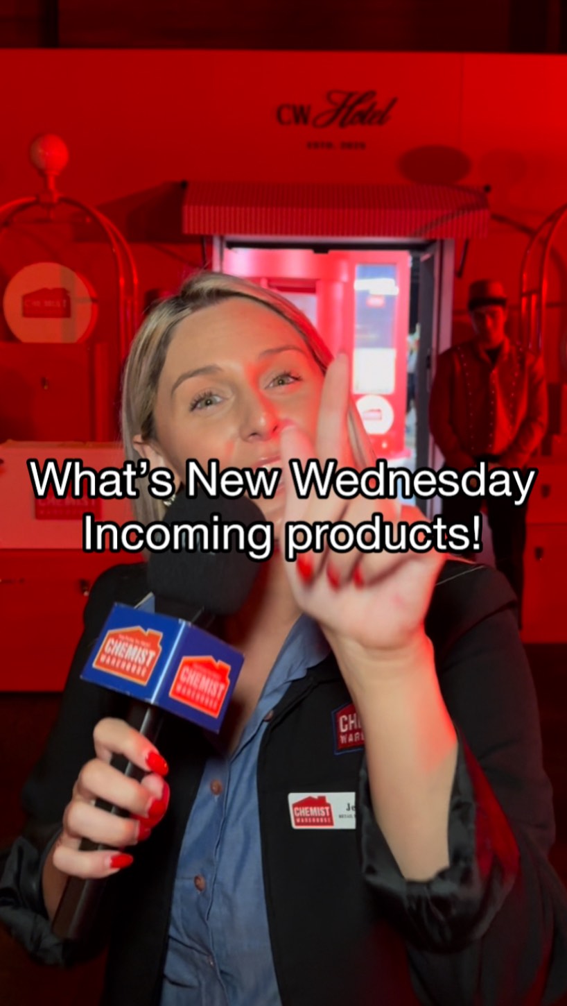 Instagram post by @jessfromchemistwarehouse for Chemist Warehouse. Caption reads: ✨ The ultimate What’s New Wednesday! ✨ Jess from....