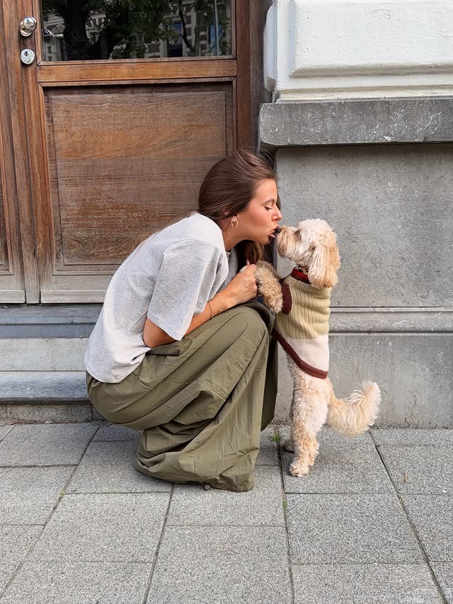 Instagram post by @ninahouston for LOAVIES. Caption reads: Miley & me are ready for fall @loavies 🍂🎀....