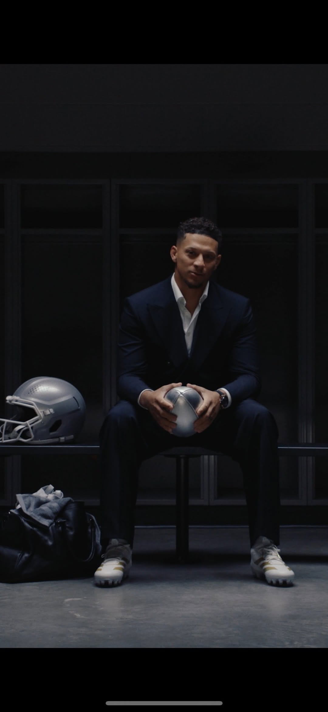 Instagram post by @patrickmahomes for Hublot. Caption reads: 20 years of bold innovation. 20 years of the Big....
