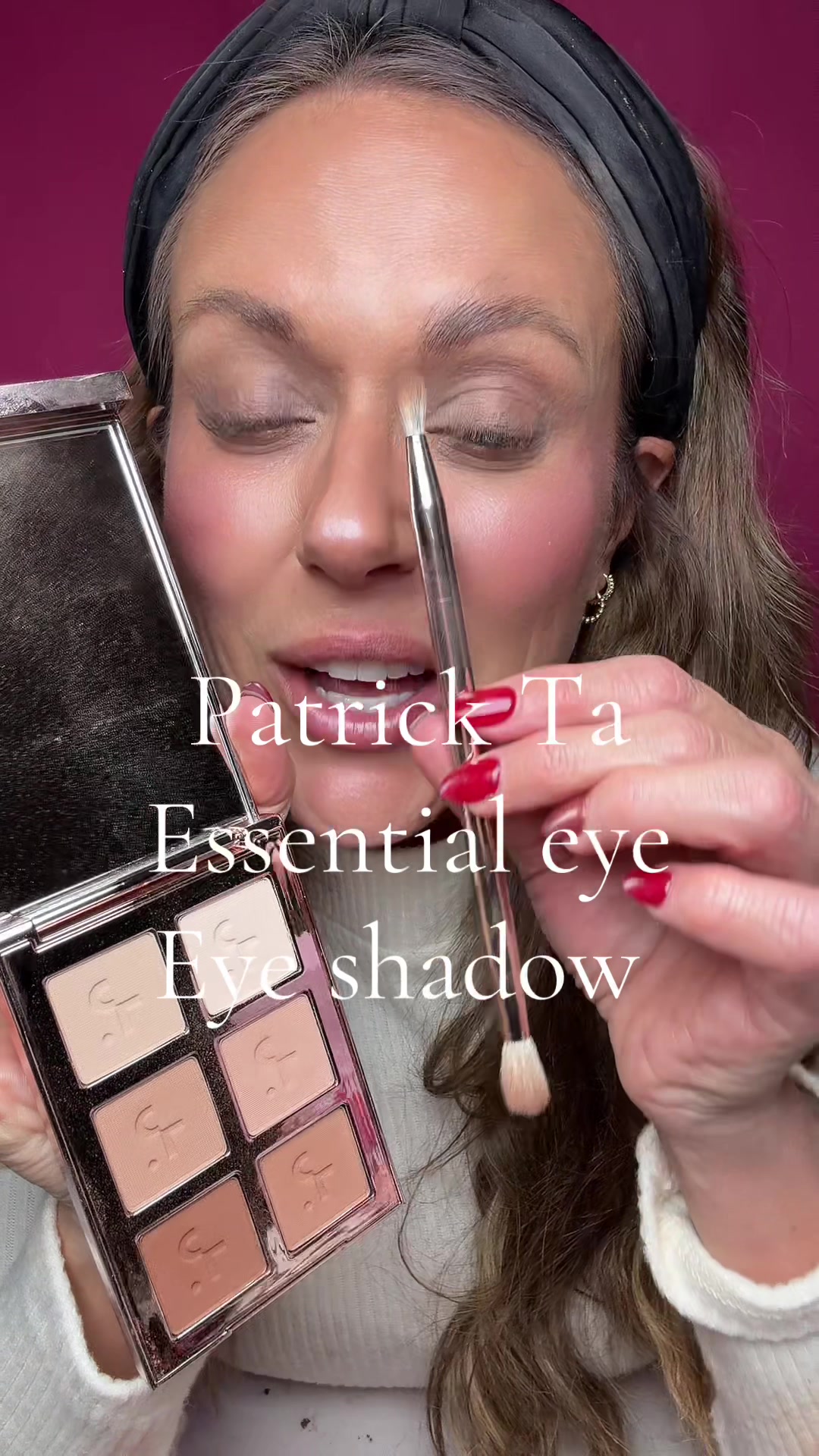 TikTok post by @mk_loveslife3 for Patrick Ta. Caption reads: @Patrick Ta Beauty #EyeshadowPalette [...].