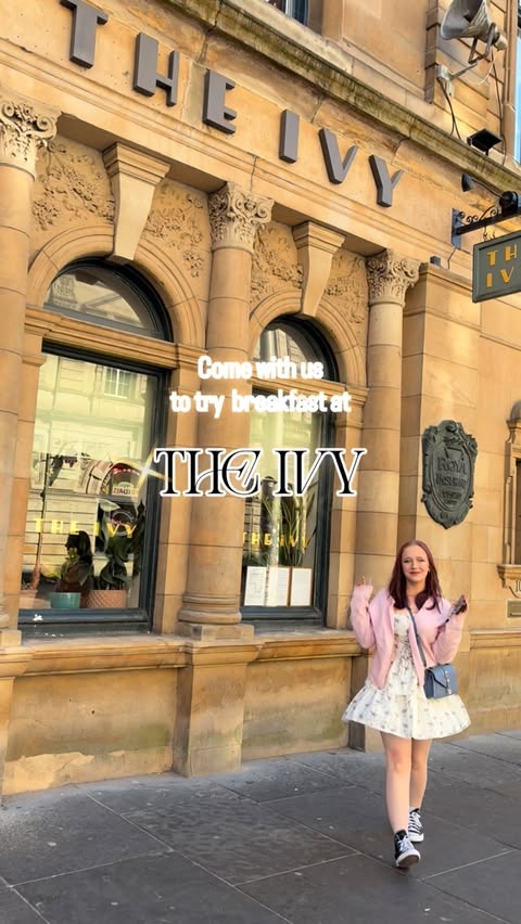 Instagram post by @mumsglasgowmeals for The Ivy Collection. Caption reads: ad|invite @the_ivy_collection was the perfect spot....