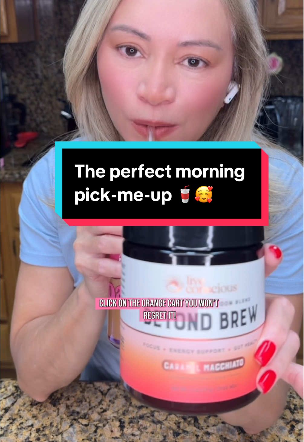 TikTok post by @elygalvao12 for Live Conscious. Caption reads: Give it a try, you won’t regret it!  @Live....