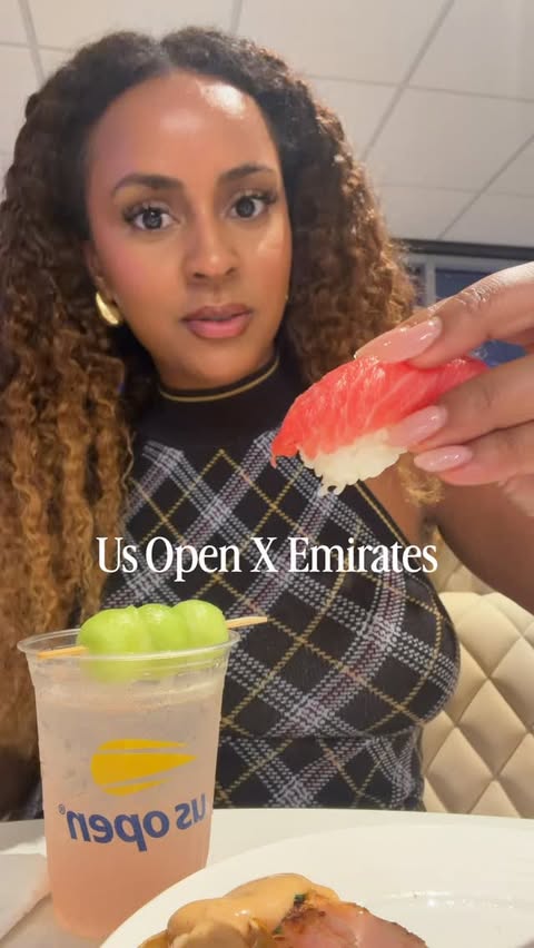 Instagram post by @themoodyfoody for Emirates. Caption reads: [...] time with the best airline! @emirates....