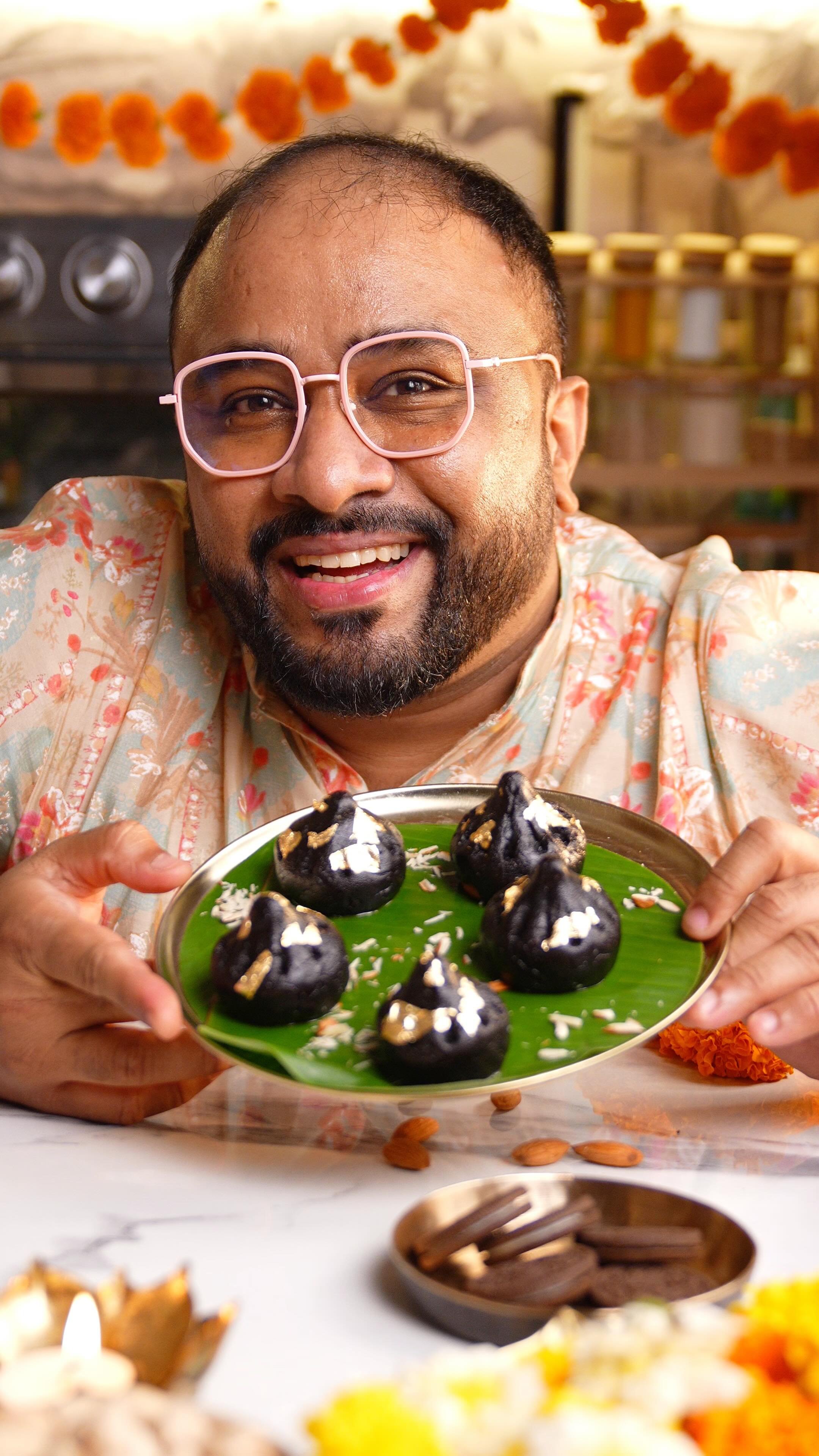 Instagram post by @chef_nehalkarkera for Oreo. Caption reads: Bappa loves modaks… and so do I ❤️
From childhood....