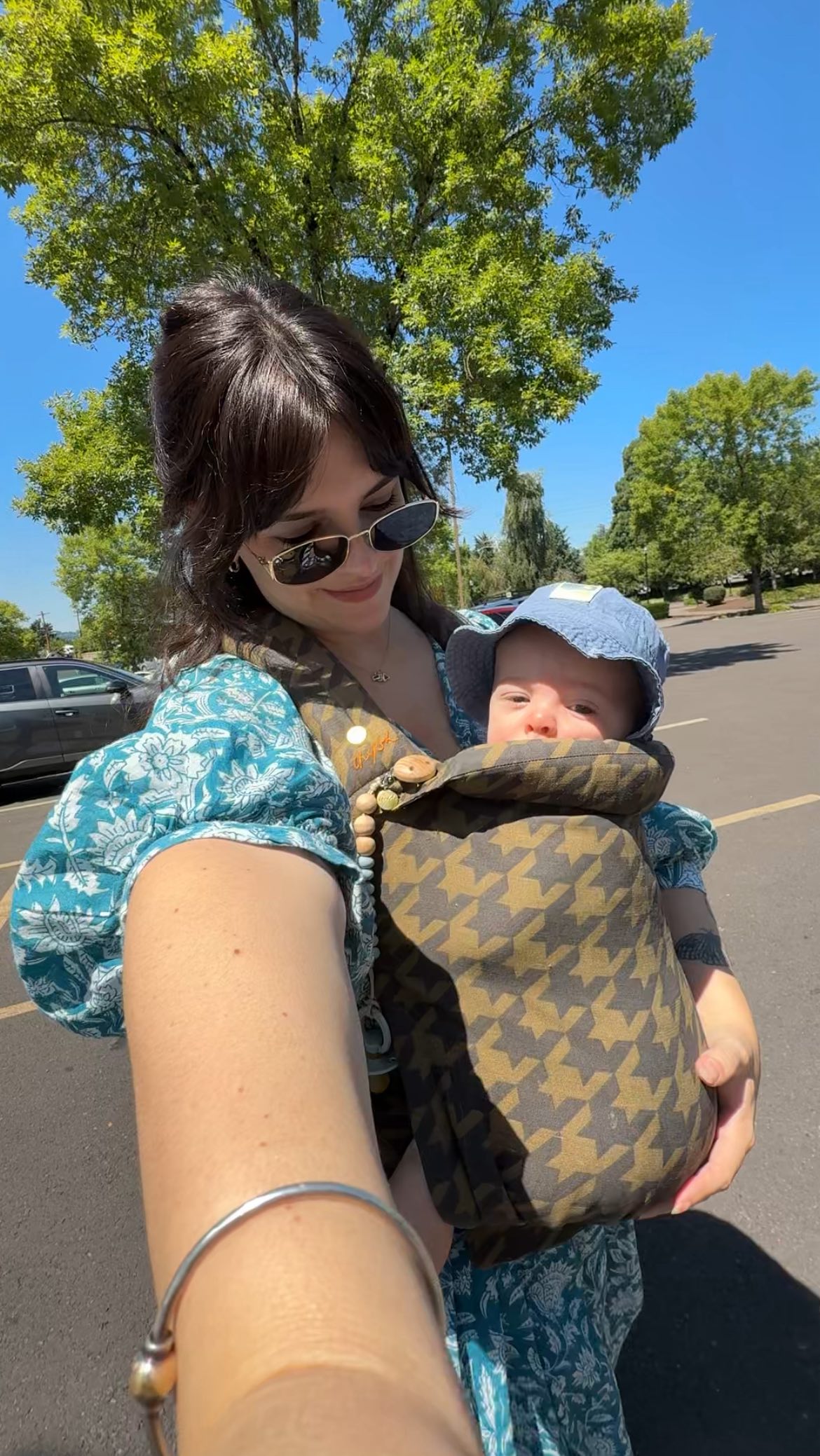 Instagram post by @oui.emma for Portland Leather Goods. Caption reads: gwrm🌷👼🏼 I absolutely adore adore adore this....