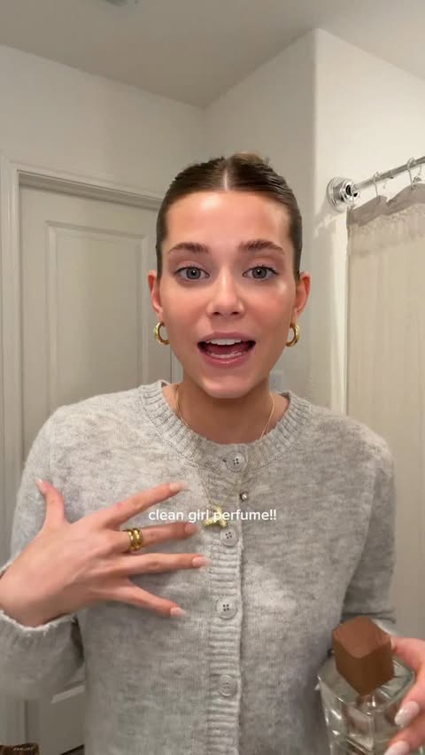 Instagram post by @maciesnelll for CLEAN BEAUTY COLLECTIVE. Caption reads: the best clean girl perfume! 🫧🤍....