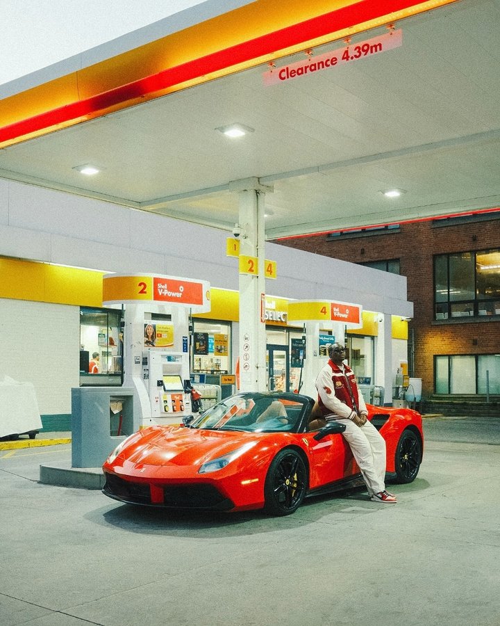 Instagram post by @shevonsalmon_ for Ferrari. Caption reads: [...] found in the race fuelused by Scuderia....