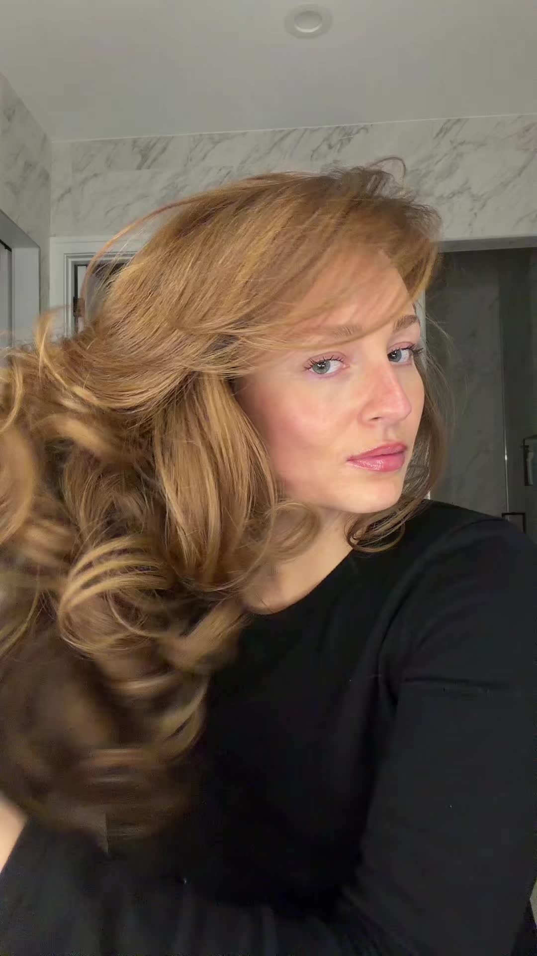 TikTok post by @alaynasteixner for Verb Products. Caption reads: [...] and attitude 🪄🕊️🫶🏼 @Dyson USA @K18 Hair....