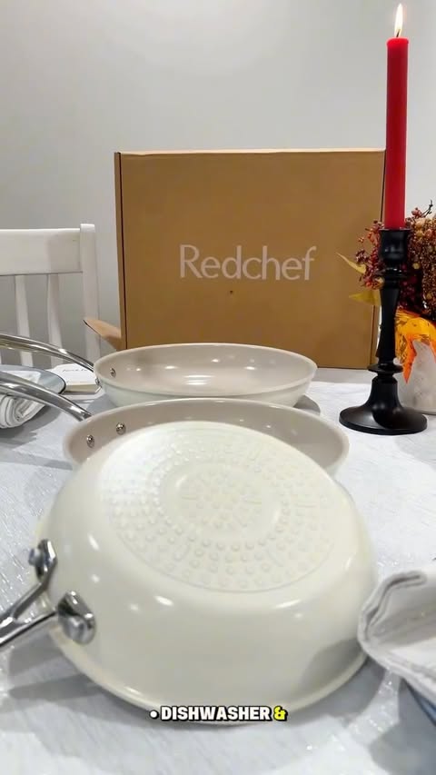 Instagram post by @qbrainusa for Redchef Home. Caption reads: Let’s unbox my new kitchen favorites together 🤍
I....
