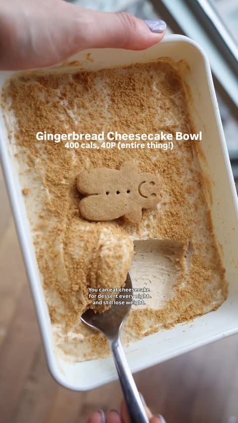 Instagram post by @fitfood_ae for PEScience. Caption reads: Recipe below! Comment CHEESECAKE and l’ll DM you a....