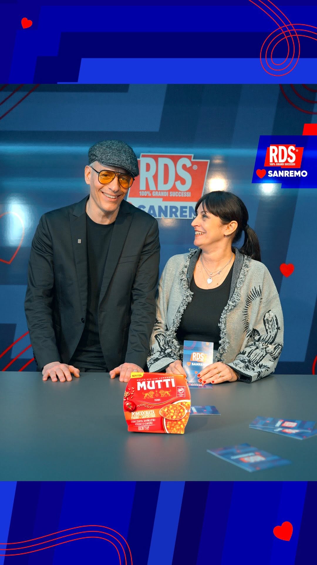 Instagram post by @petraloreggian for Mutti Canada. Caption reads: 🍅✨ La pausa pranzo chiama... Giovanni e Petra....