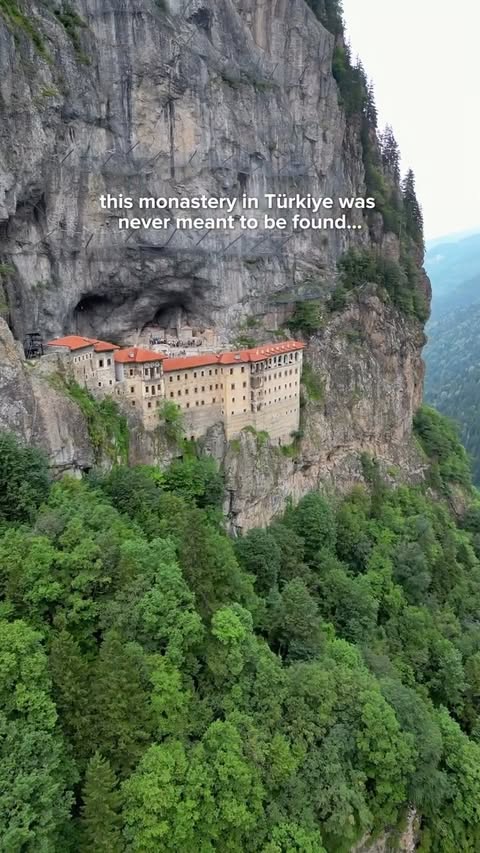 Instagram post by @inceptiontravelers for Go Türkiye. Caption reads: Hidden high in the mountains of Trabzon, in....