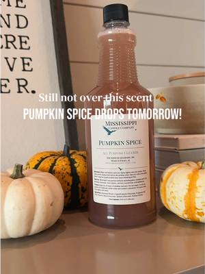 TikTok post by @stacincarey for Mississippi Candle Co.. Caption reads: [...] with this Pumpkin Spice scent!....