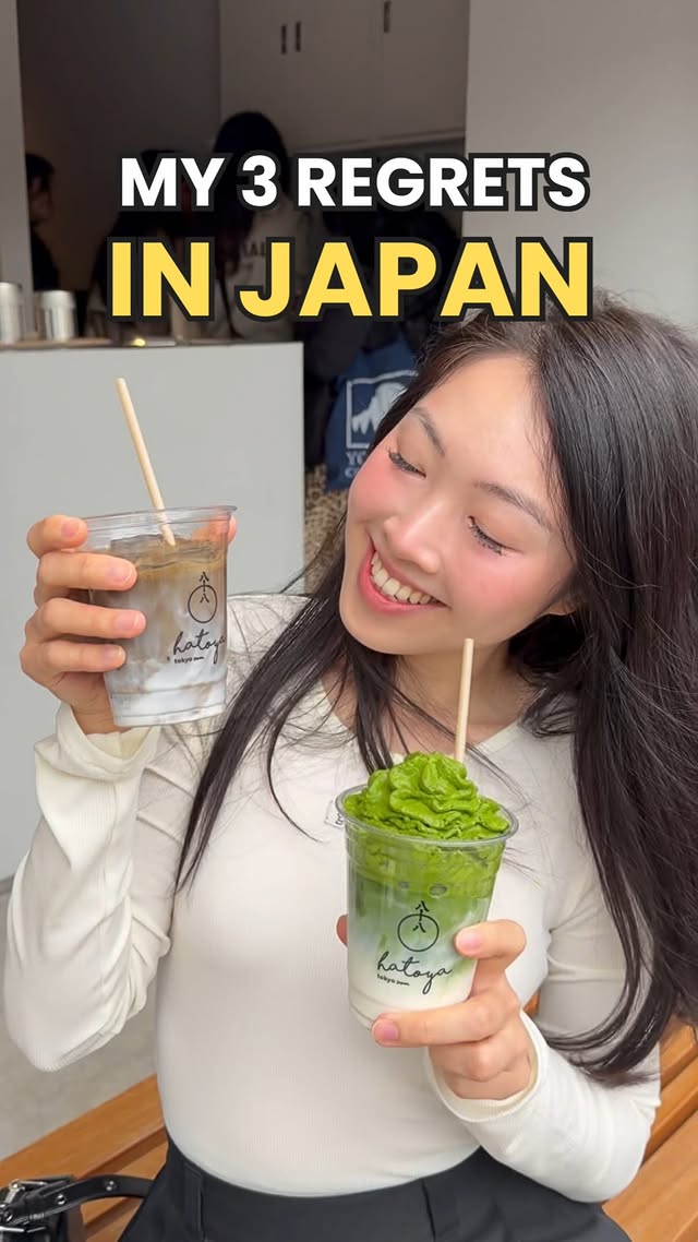 Instagram post by @itsgracechin for Rosetta Stone. Caption reads: 3 regrets from my first trip to Japan and what I....