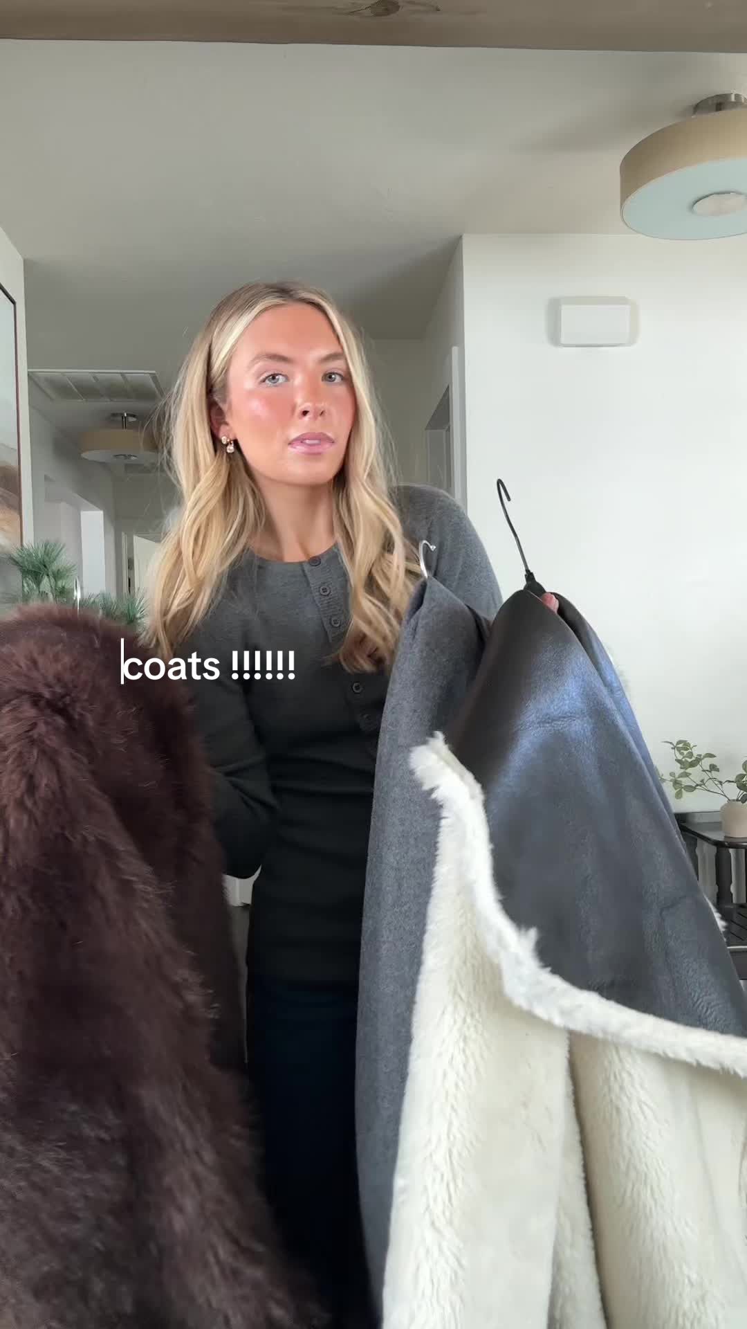 TikTok post by @samanthahortonm for Aritzia. Caption reads: [...] which one is your fav !? @WeWoreWhat.....