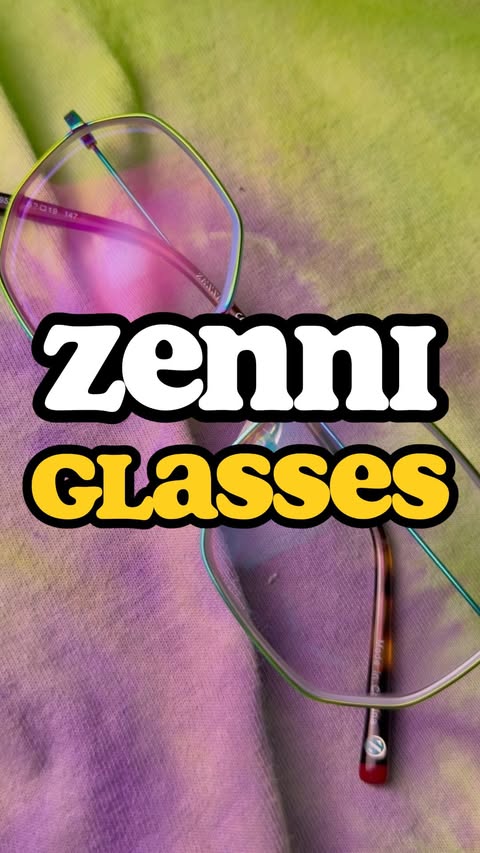 Instagram post by @jonthrifts for Zenni. Caption reads: DIY Tee to match my @zennioptical glasses #ad....