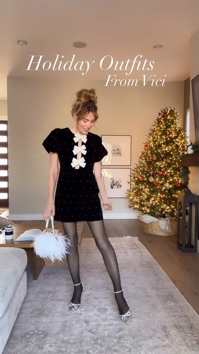 Instagram post by @gabievossler for VICI COLLECTION. Caption reads: The @vici holiday vol 2 collection is live! Use my....