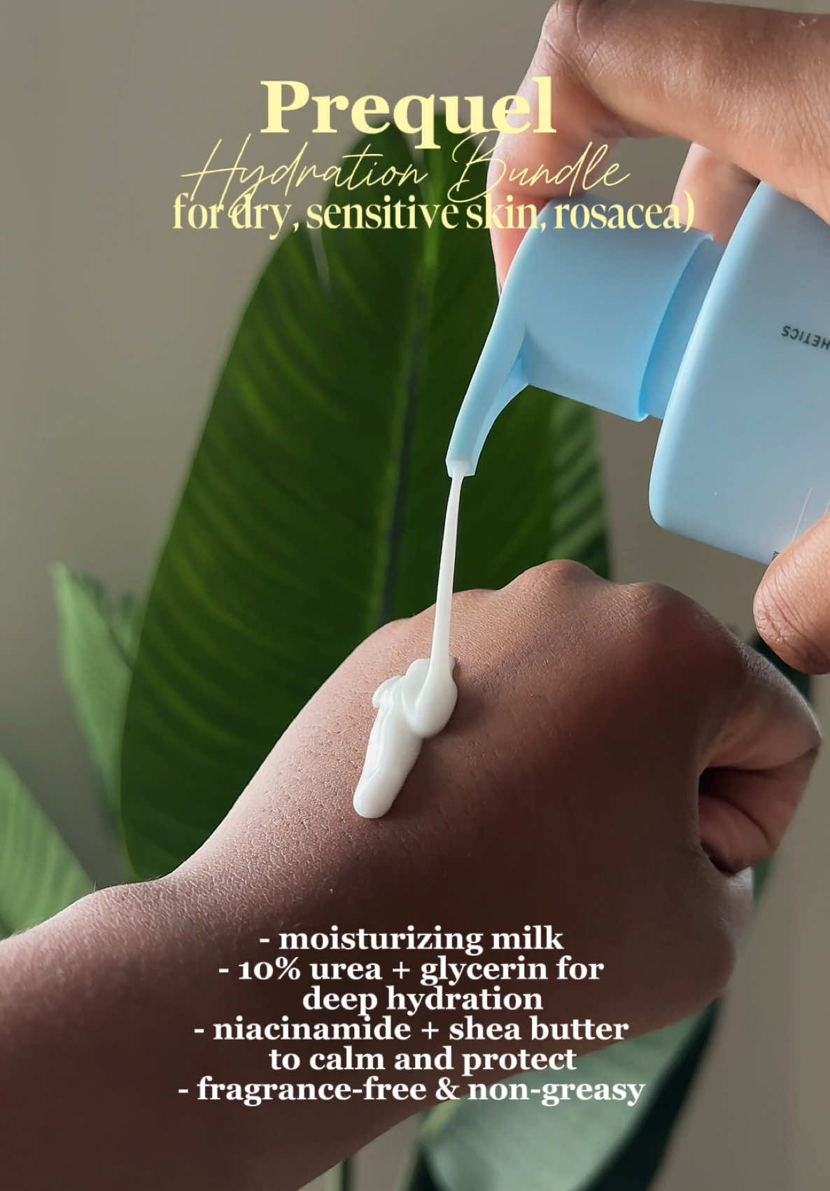 TikTok post by @dailydoseofshaz_ for Prequel Skin. Caption reads: This viral @Prequelskin Hydration Bundle is the....