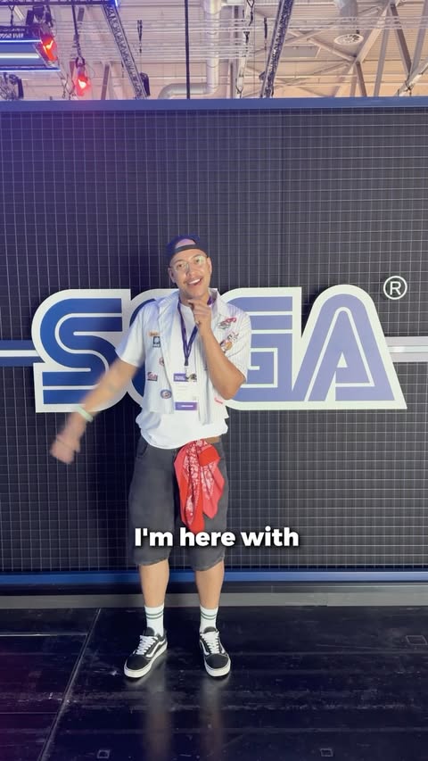 Instagram post by @readysetben for SEGA. Caption reads: #AD Sega went all out with their booths this year....